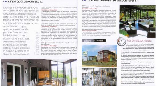 2 pages dans Vérandas Magazine n° 23 2 pages dans Vérandas Magazine n° 23
