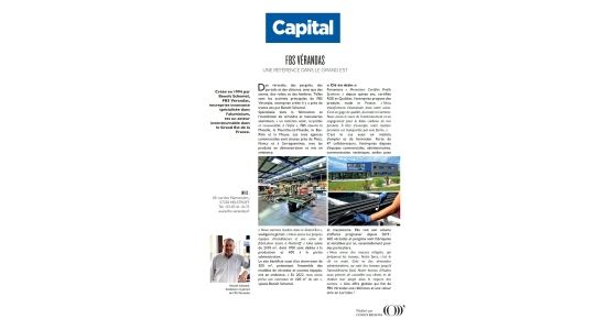 L'entreprise apparaît dans le magazine CAPITAL L'entreprise apparaît dans le magazine CAPITAL