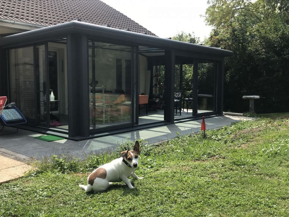 Véranda sur terrasse
