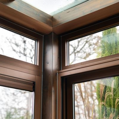 Grande véranda bois et alu