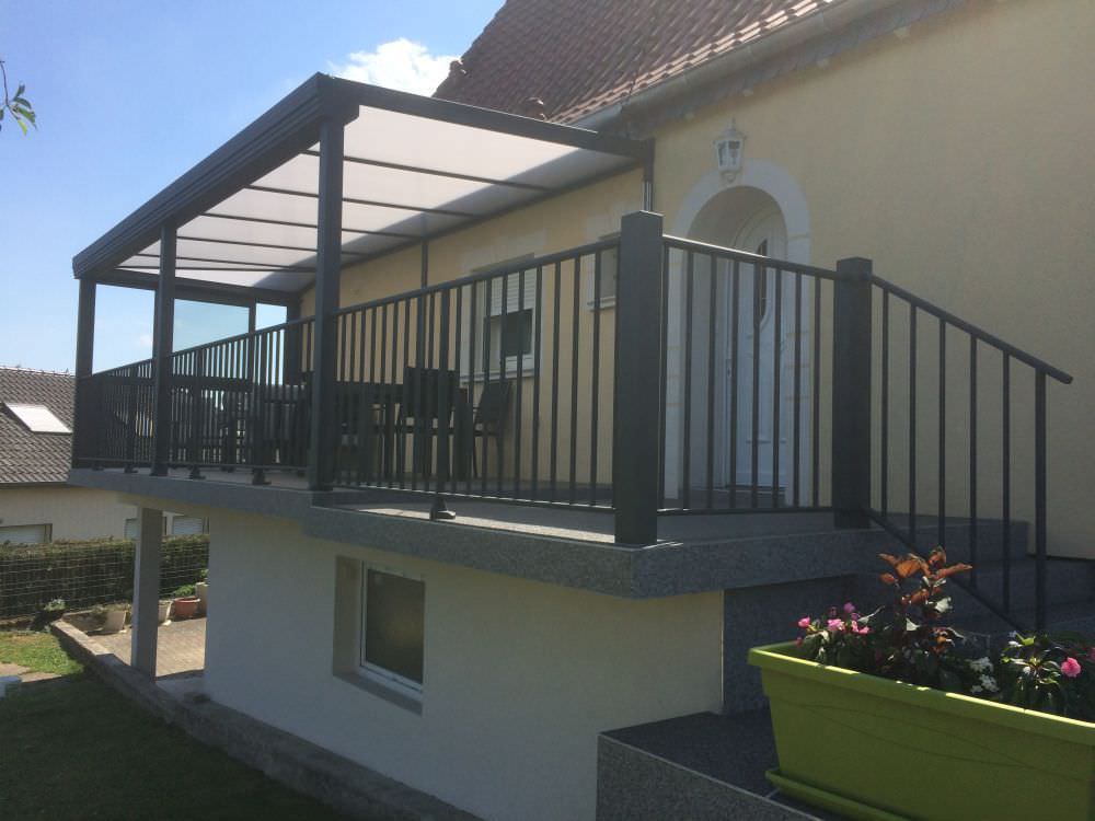 Auvent et Garde Corps Terrasse