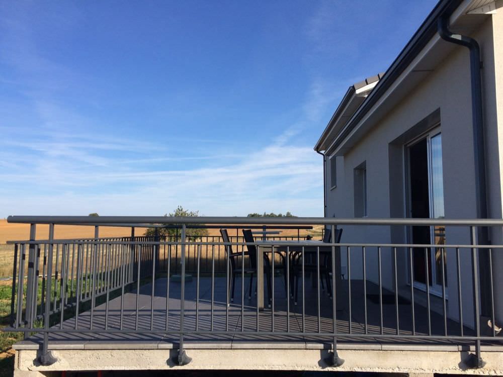 Garde Corps alu pour terrasse