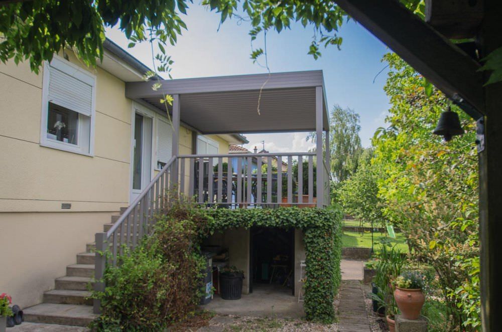 Pergola bio-climatique et Garde-Corps alu