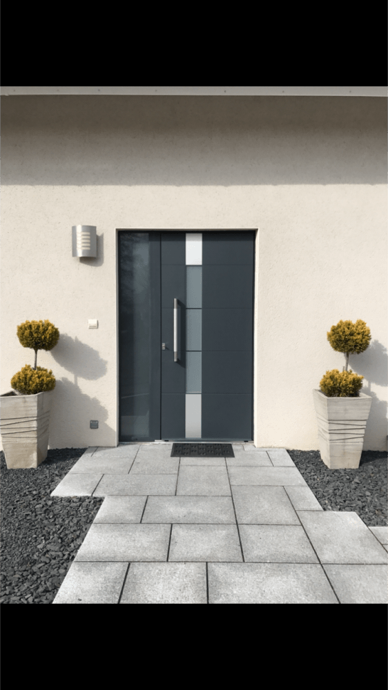 Porte d'entrée alu design