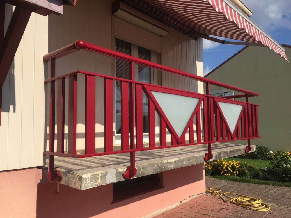 Garde Corps planches rouges