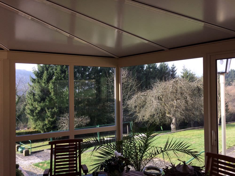Fermeture de terrasse toit diamant