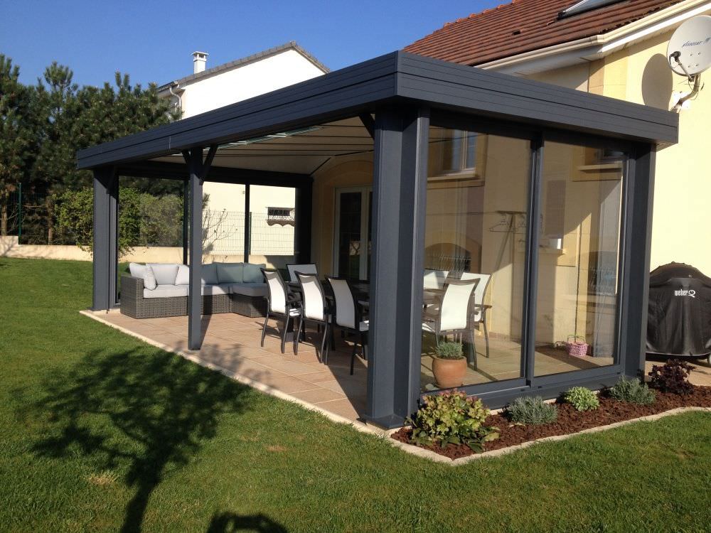 Transformation d'un auvent en véranda (Moselle)