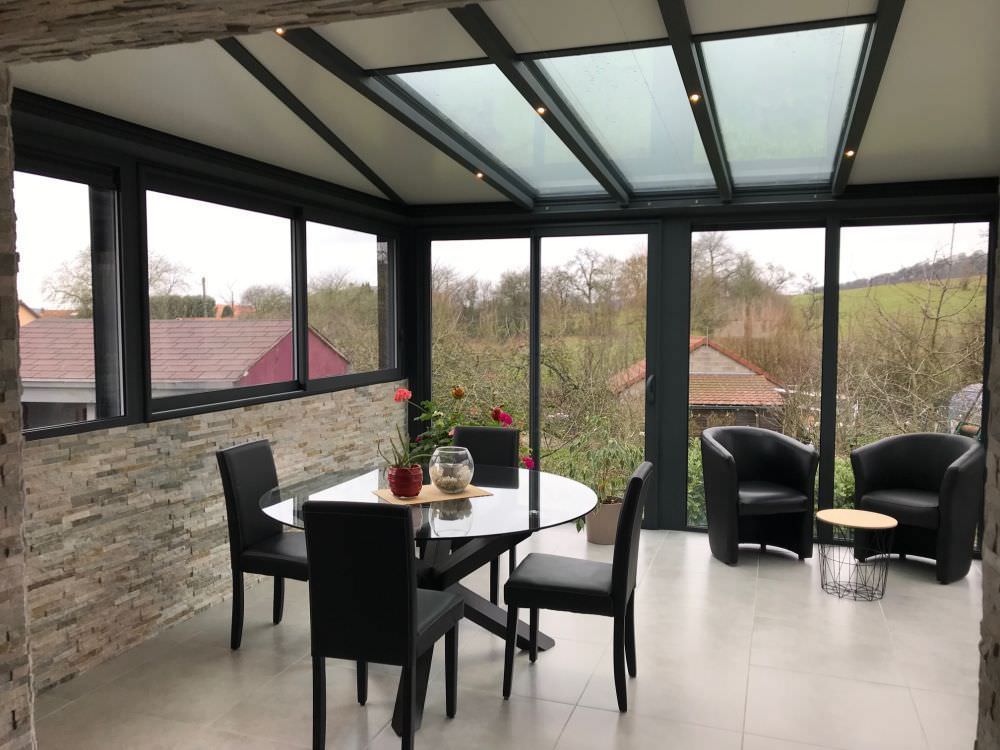Véranda extension sur jardin