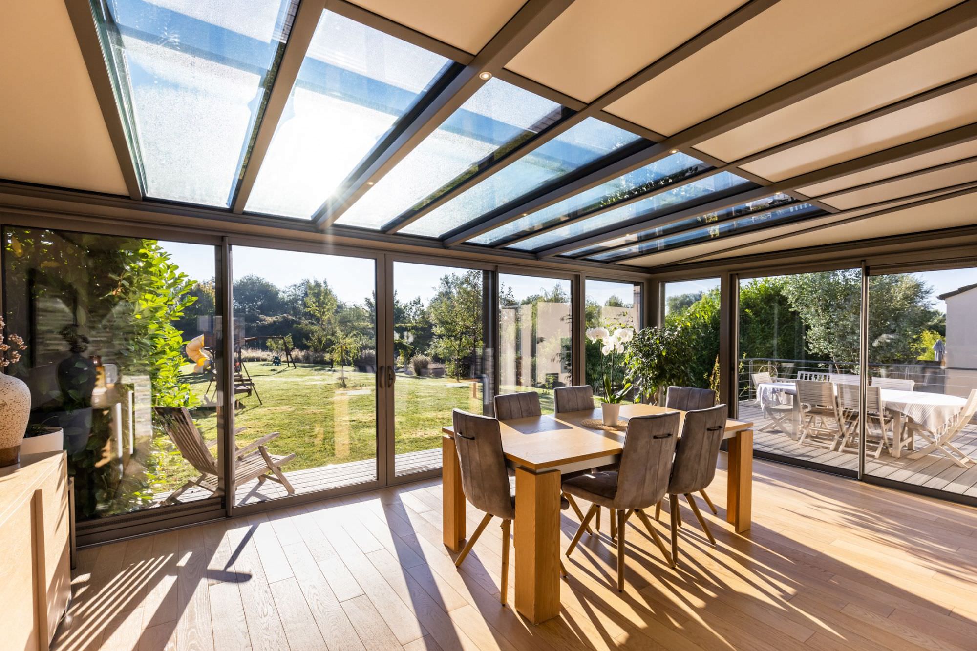 Véranda aluminium moderne