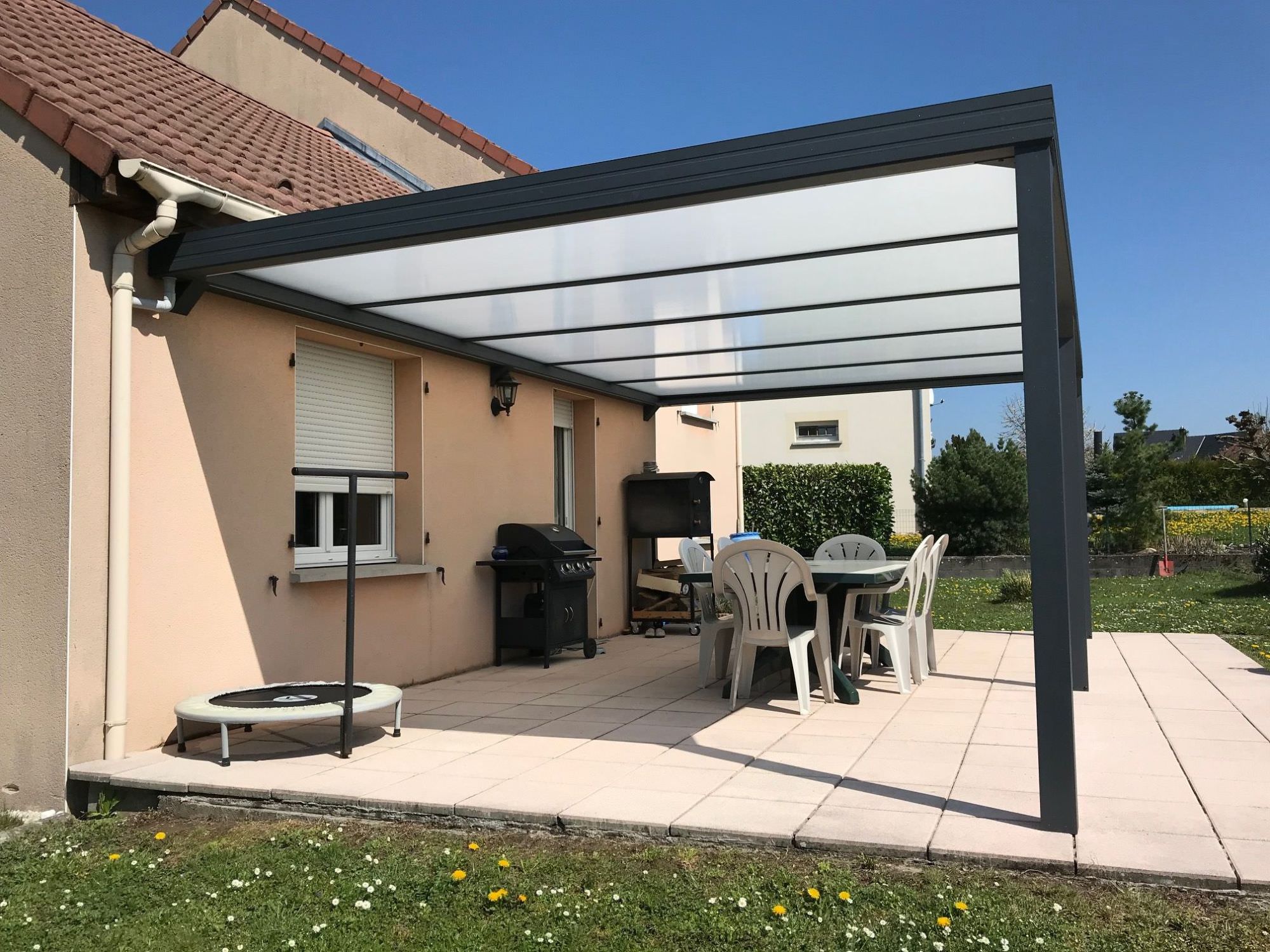 Auvent toit plat Design en aluminium - Metz Nancy Sarreguemines FBS