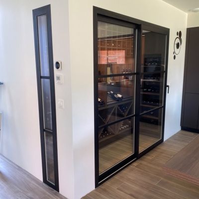 Menuiseries intérieures en aluminium teinte noir bazalt Cattenom Menuiseries intérieures en aluminium teinte noir bazalt Cattenom