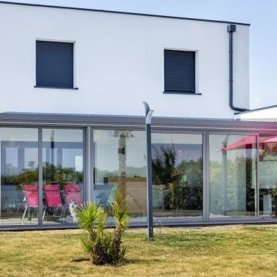 Véranda Maison toit plat 