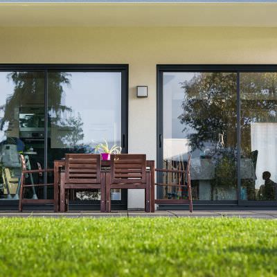 Baies vitrées coulissantes alu 