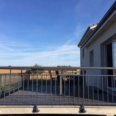 Garde Corps alu pour terrasse Limey-Remenauville (54)