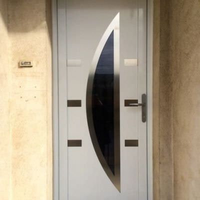 Porte d'entrée alu isolée Belleville (54)