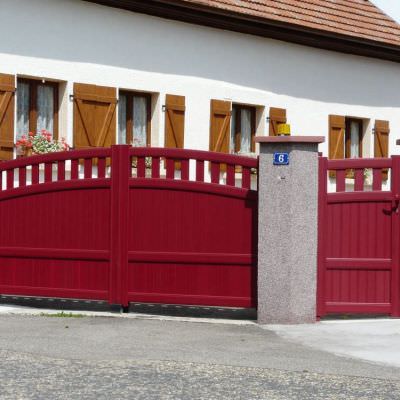 Portail et portillon alu thermolaqué Danne-Et-Quatre-Vents (57)