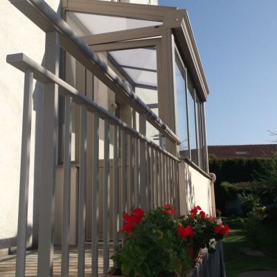 Sas d'entrée et Rambardes double main courante alu Pont-à-Mousson (54)