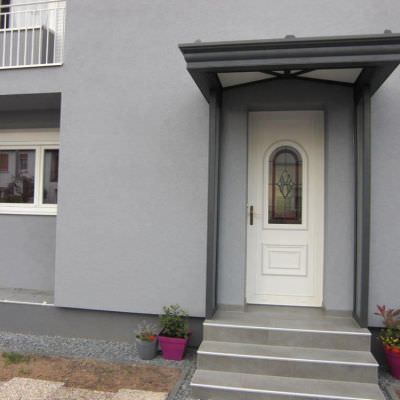 Marquise alu Porte d'entrée 