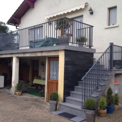 Garde-corps alu Terrasse et Rambardes alu escalier Grand-Est