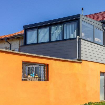 Véranda Toit en pente sur balcon Mittelbronn (57) Véranda Toit en pente sur balcon Mittelbronn (57)