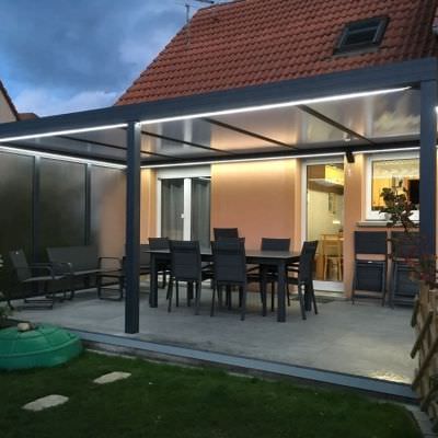 Auvent Pergola alu avec éclairage LED Bas-Rhin Sarrewerden (67) Auvent Pergola alu avec éclairage LED Bas-Rhin Sarrewerden (67)