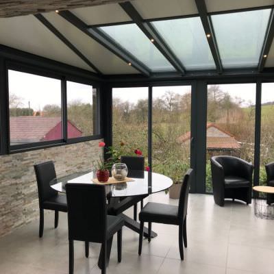Véranda extension sur jardin Harprich (57)