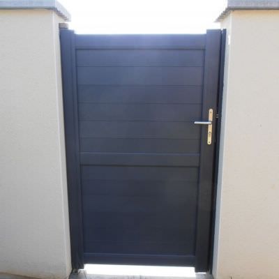 Portillon plein en alu Grand-Est