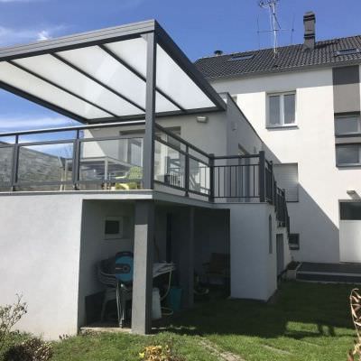 Auvent et Gardes Corps modernes en alu Porcelette (57)