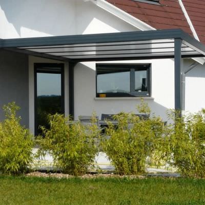 Installation Pergola alu avec toit polycarbonate