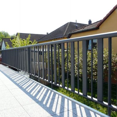 Rambarde de terrasse en alu gris Haguenau (67)