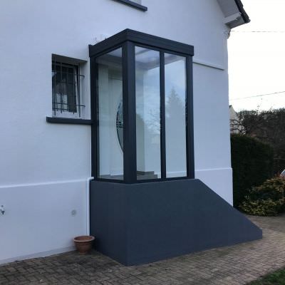 Protection Porte d'entrée en alu et verre Saint-Avold (57)