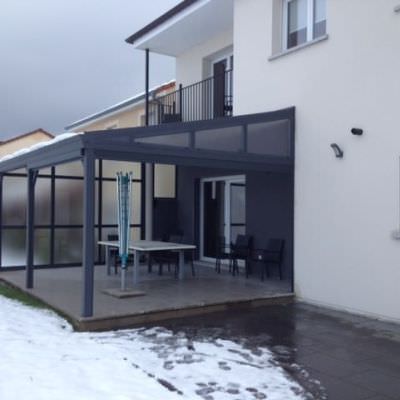Auvent alu avec verrière Vigy (57)