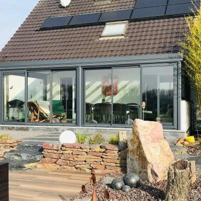 Installation de Véranda Fermeture de terrasse alu Rothbach (Bas-Rhin 67)