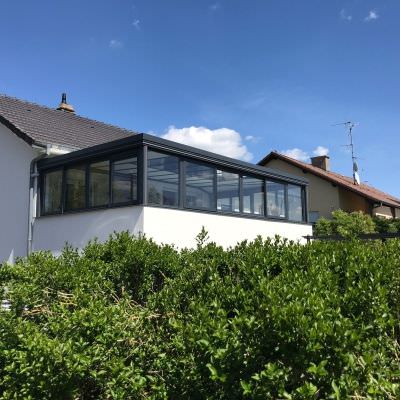 Véranda alu sur balcon avec fenêtres Région de Sarrebourg (57)