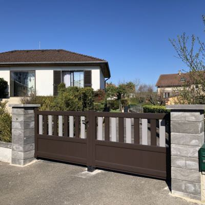 Portail aluminium a barreau Mécleuves (57)