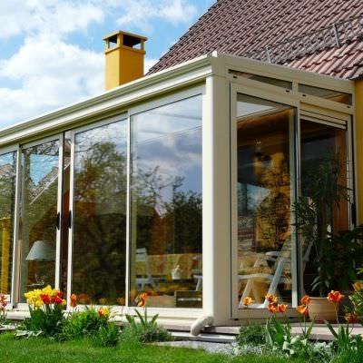 Véranda aluminium blanche style classique Grand-Est Véranda aluminium blanche style classique Grand-Est