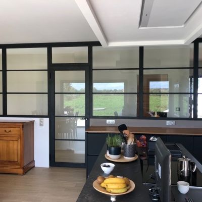 Verrière intérieure style atelier Lorraine